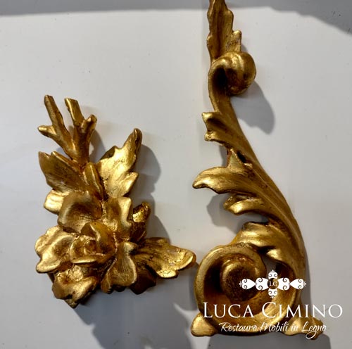 Il Restauro Specchiera Dorata Antica Genova 3d