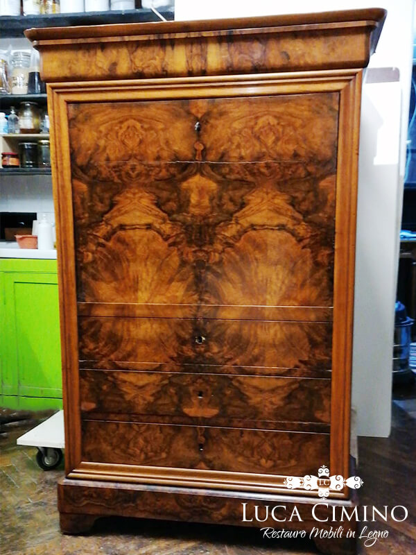 Mobile Secretaire Antico Restaurato E Rimesso A Nuovo 07