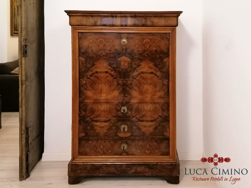 Mobile Secretaire Antico Restaurato E Rimesso A Nuovo 08