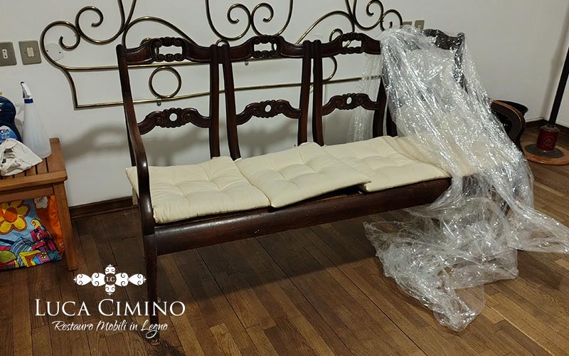 Restaurare Una Panchetta In Legno 06