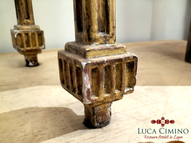 Restauro Consolle Dorata In Stile Luigi Xvi 04