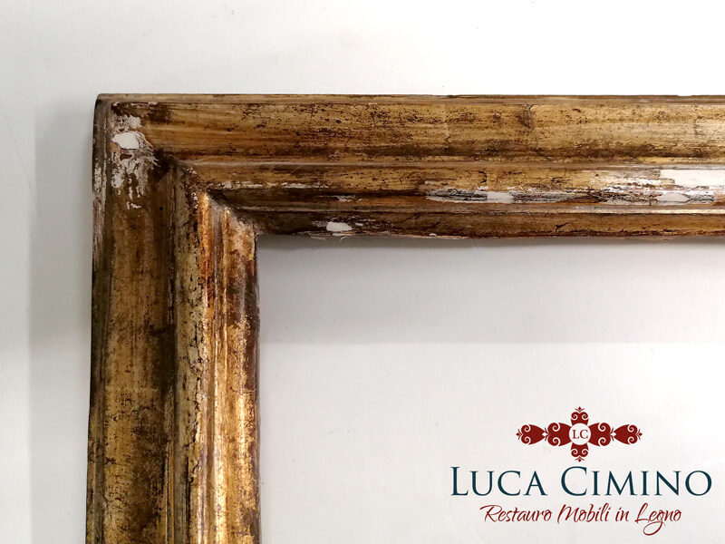 Restauro Cornice Dorata Meccata Un Intervento Impegnativo 04