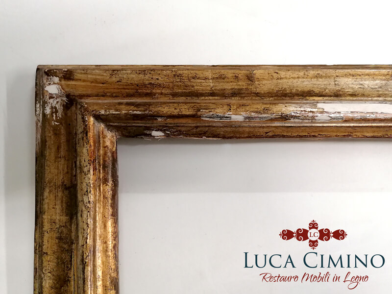 Restauro Cornice Dorata Meccata Un Intervento Impegnativo 05