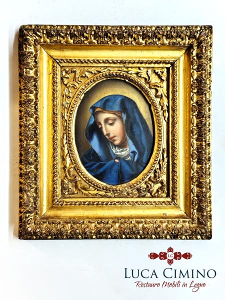 Restauro cornicetta dorata: completata