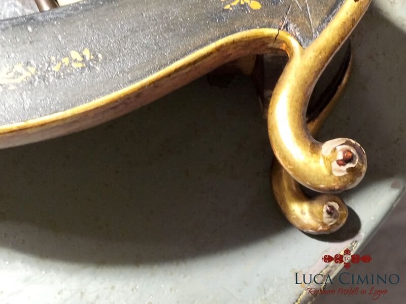 Restauro Genova La Cassa Di Un Orologio A Parete Condizioni 06