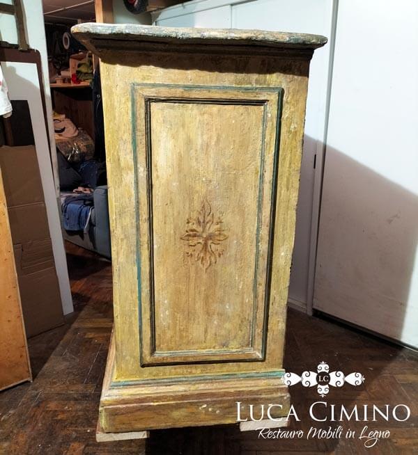 Restauro Mobile Laccato Genova: mobile prima della restaurazione