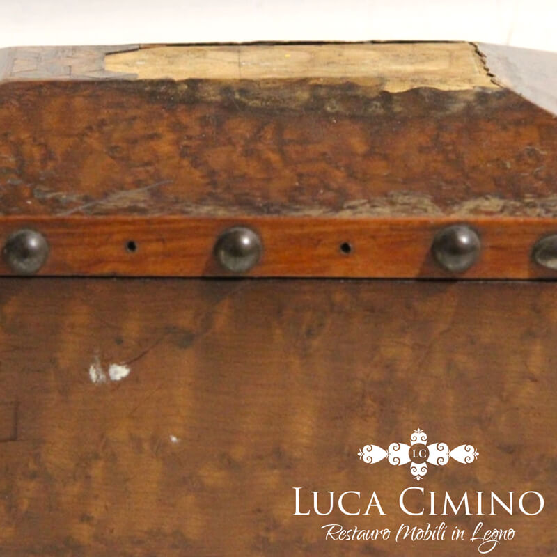 Restauro Oggetti Antichi In Legno Genova La Magic Box Stato Di Fatto Dettaglio 03