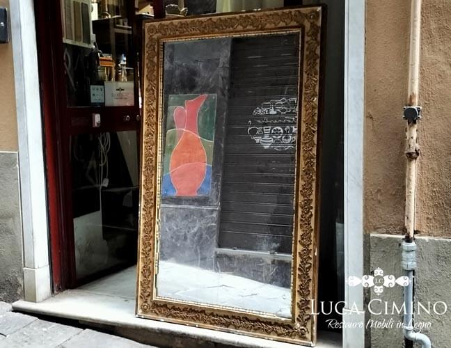 Restauro Specchiera Antica Genova Completato