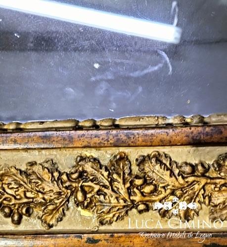 Restauro Specchiera Antica Genova Cornice Montata