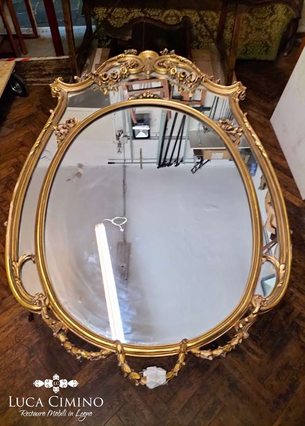 Restauro Specchiera Antica In Legno Genova Risultati 1