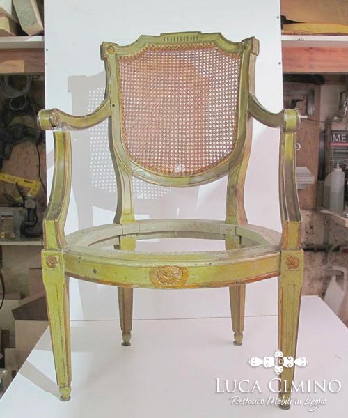 Storia E Restauro Della Sedia Sedia Luigixvi