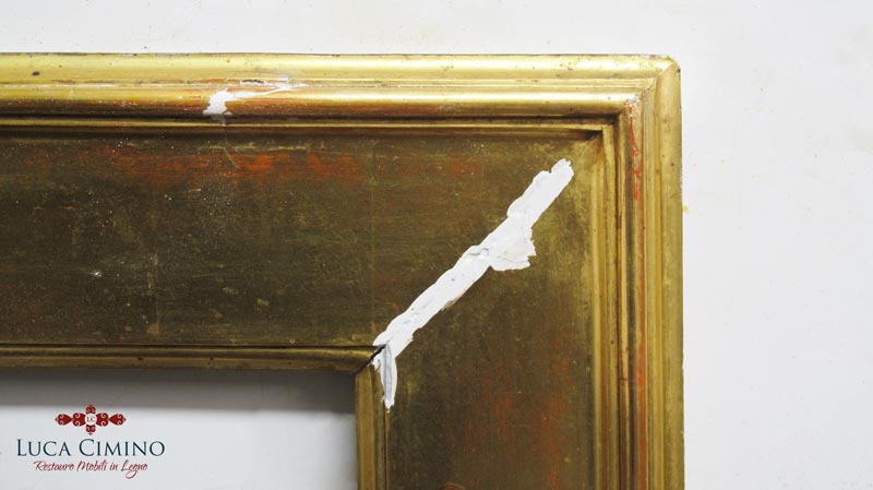 Restauro Cornice Dorata Con Stampa 01