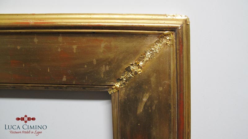 Restauro Cornice Dorata Con Stampa 02