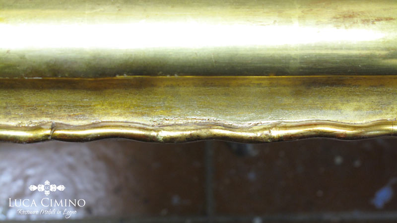 Restauro Di Una Cornice Dorata Ottocentesca 06