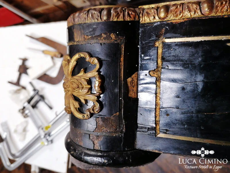 Credenza Restaurata Il Mobile Boulle Arriva In Bottega 01