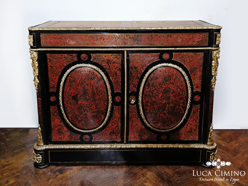 Credenza Restaurata Il Mobile Boulle Arriva In Bottega 03