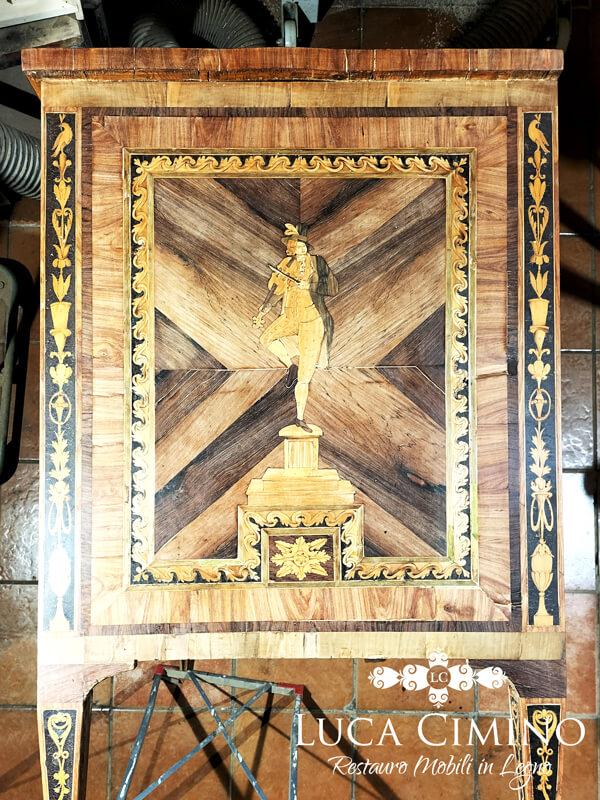 Restauro Commode In Stile Neoclassico Lombardo 09