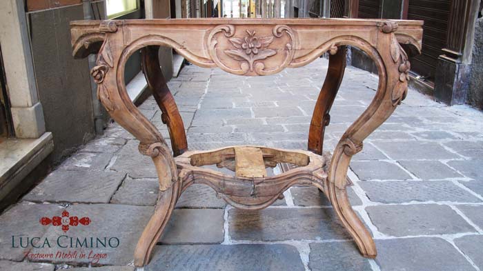 Restauro Di Una Console Luigi Xiv 01