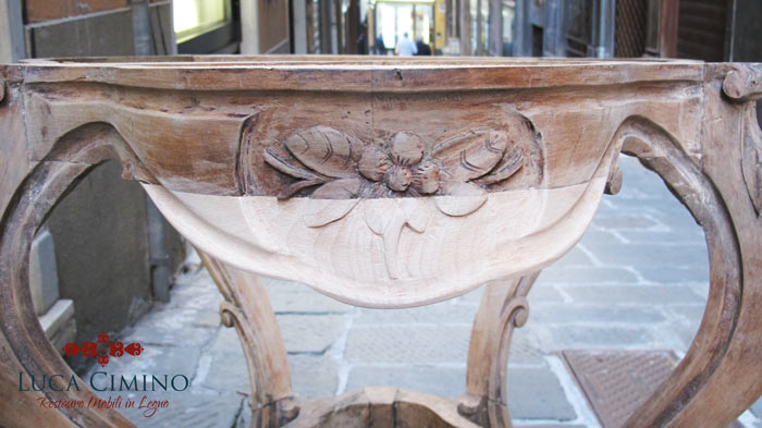 Restauro Di Una Console Luigi Xiv 03