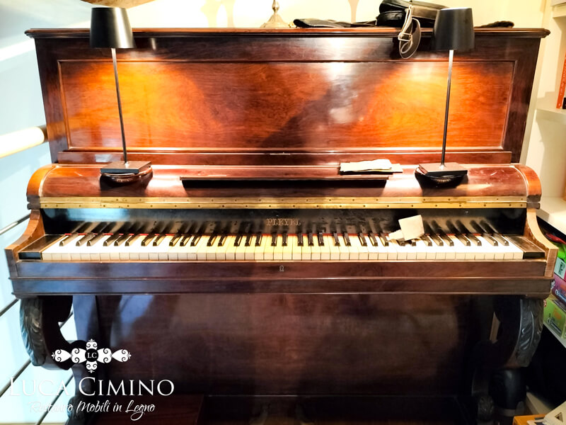 Restauro Pianoforte Verticale Genova Lo Storico Pleyel 07