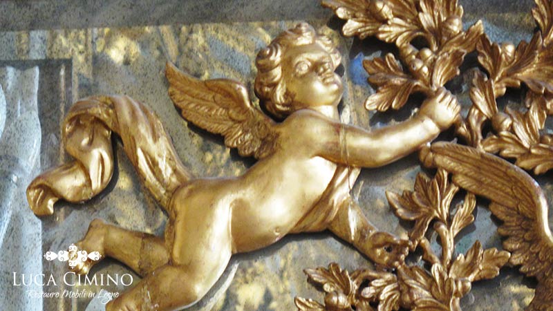 Angioletto della porta della sala dorata - Palazzo Tobia Pallavicino, Genova Angioletto della porta della sala dorata - Palazzo Tobia Pallavicino, Genova