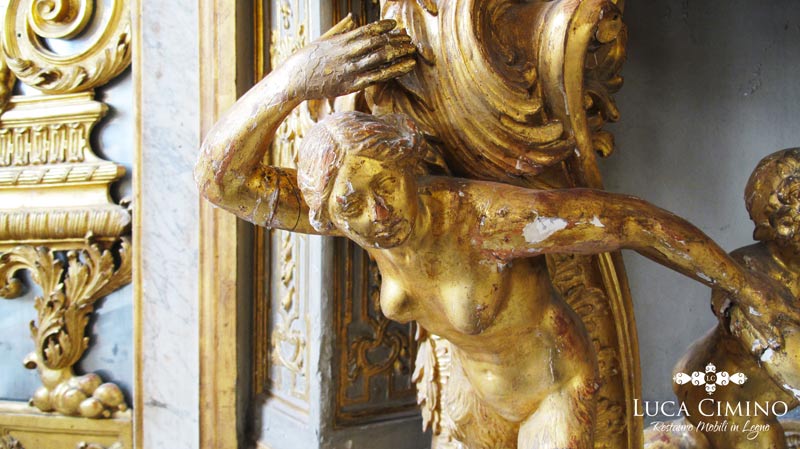 Restauro console dorata - Palazzo Tobia Pallavicino, Genova Restauro console dorata - Palazzo Tobia Pallavicino, Genova