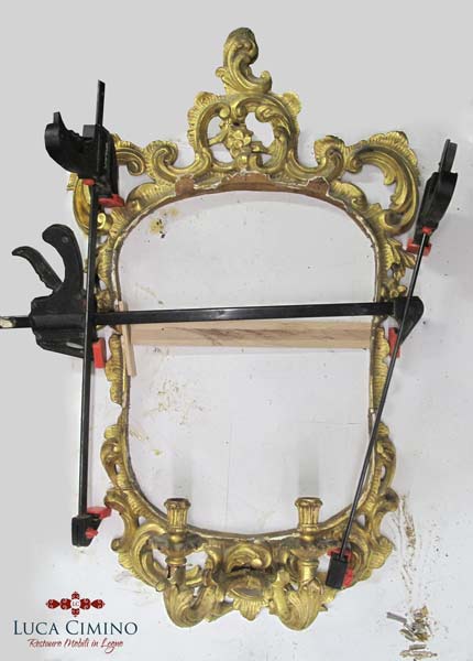 Restauro Specchiera Caduta Genova 04