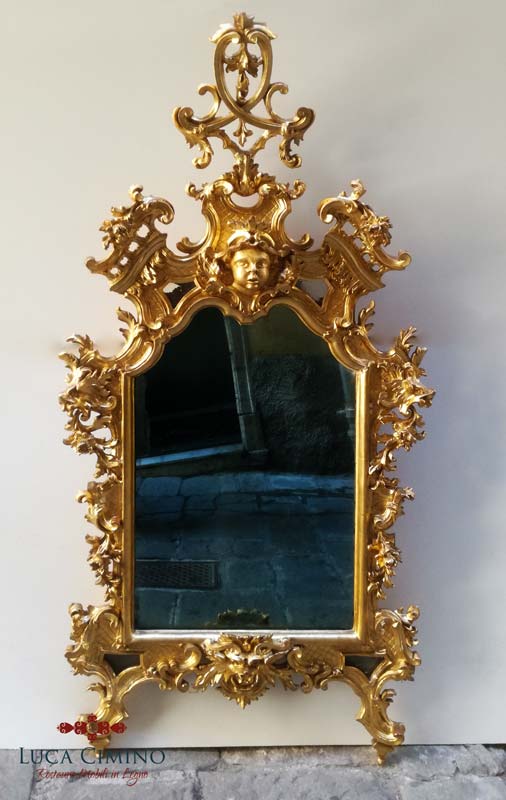 Restauro Specchiera Antica Stile Luigi Xv 02