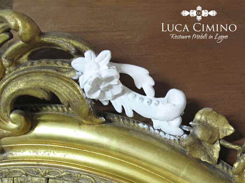 Restauro Specchiera Antica Stile Napoleone Iii 6