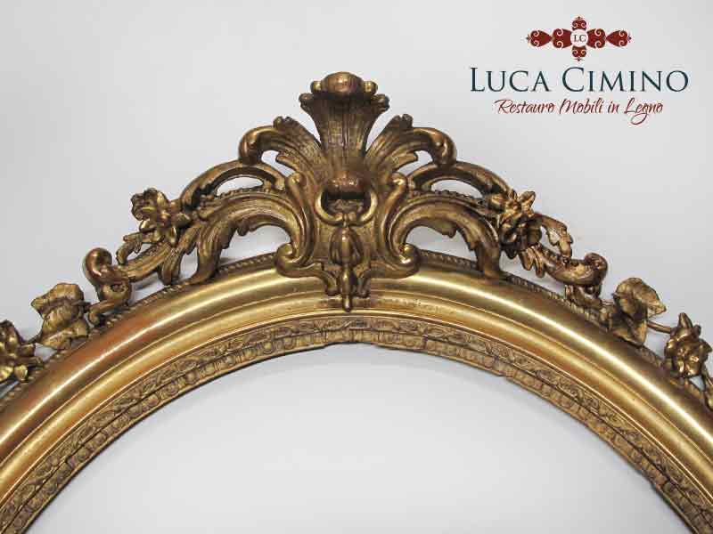 Restauro Specchiera Antica Stile Napoleone Iii 9
