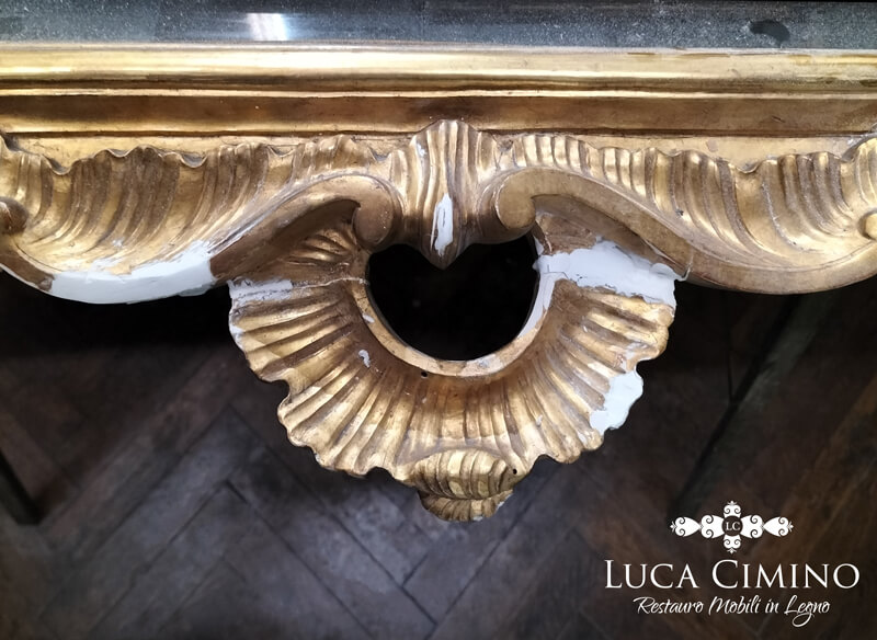 Restauro Specchiera Luigi Xvi Genova Ricostruzione Parti Mancanti 02