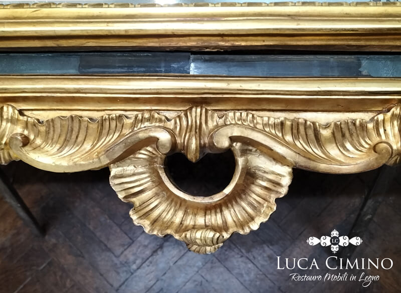 Restauro Specchiera Luigi Xvi Genova Ricostruzione Parti Mancanti 03