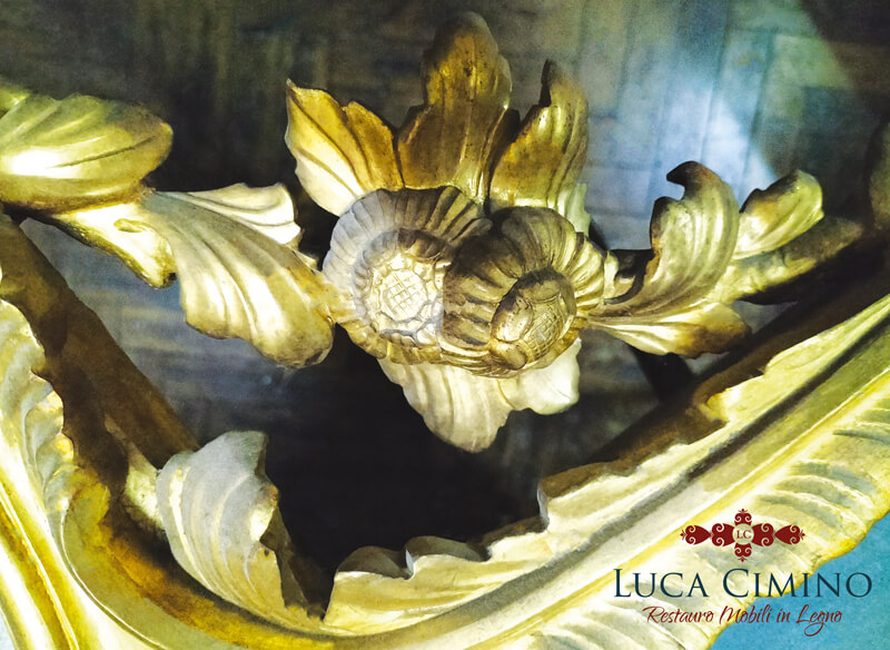 Restauro Specchiera Luigi Xvi Genova Ricostruzione Parti Mancanti 04