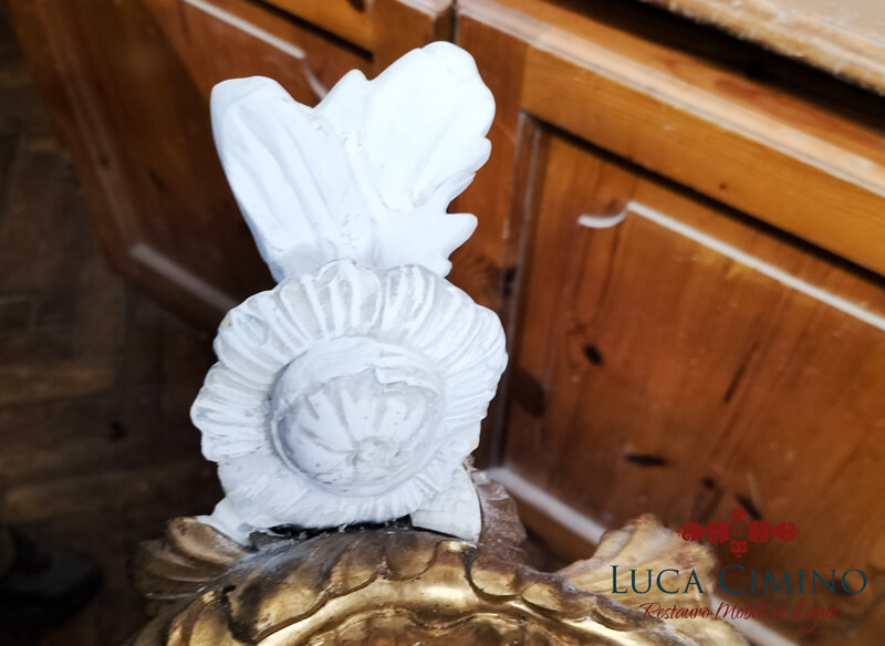 Restauro Specchiera Luigi Xvi Genova Ricostruzione Parti Mancanti 10