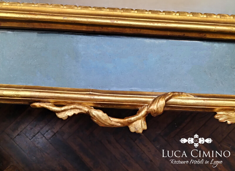 Restauro Specchiera Luigi Xvi Genova Ricostruzione Parti Mancanti 18