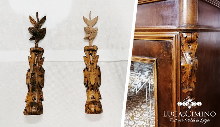 Arte dell’Intaglio Legno per Ricostruire una Parte Mancante Arte dell’Intaglio Legno per Ricostruire una Parte Mancante