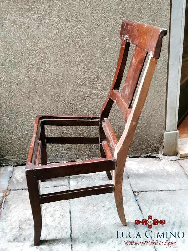 Restauro Sedia Genova Ricostruzione Di Una Gamba Mancante 03