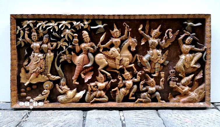 Restauro Oggetti in Legno Genova: l’Altorilievo Birmano